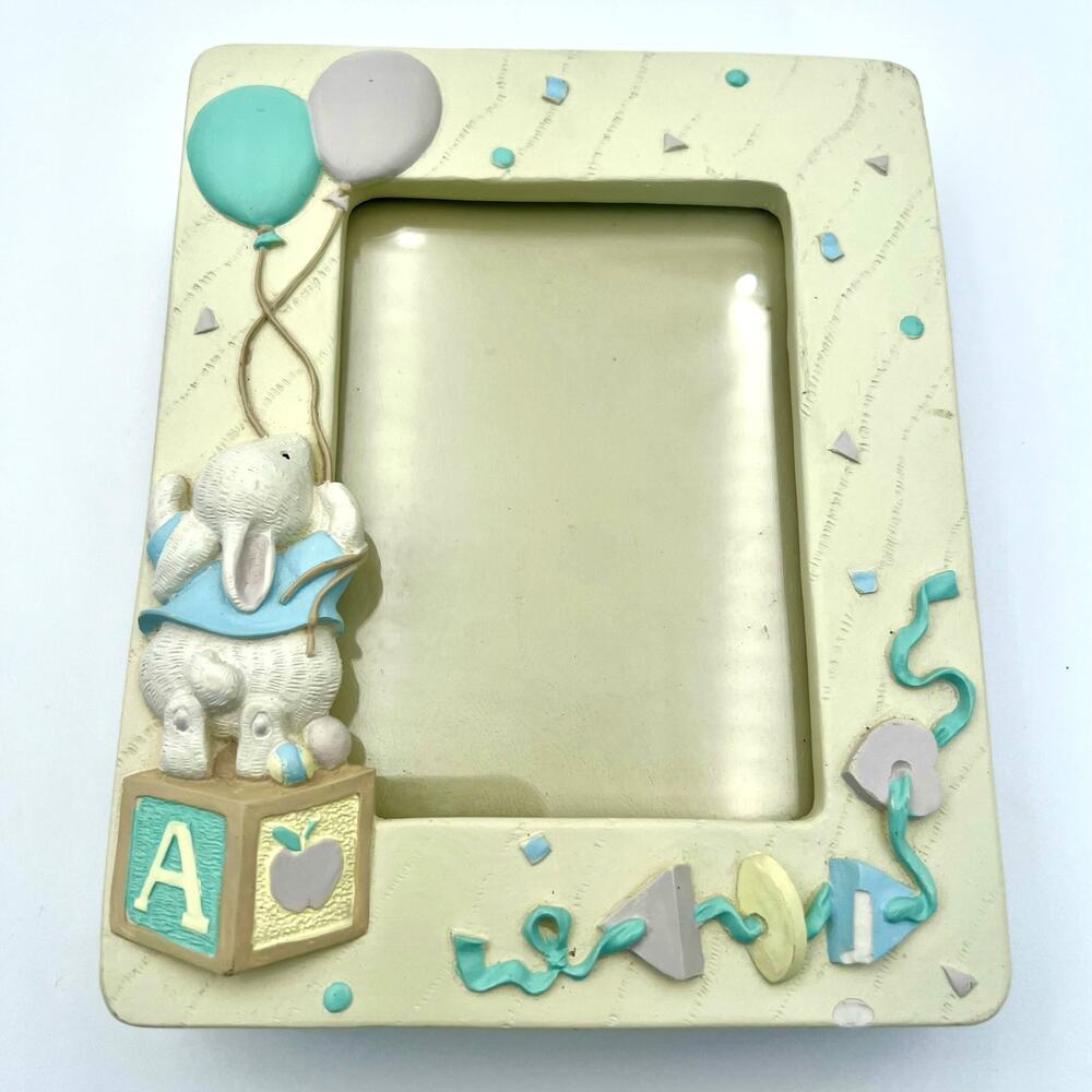 Vintage Burnes Baby Photo Album Bunny Balloons 1992 4x6 Holds 80 Nursery Gift